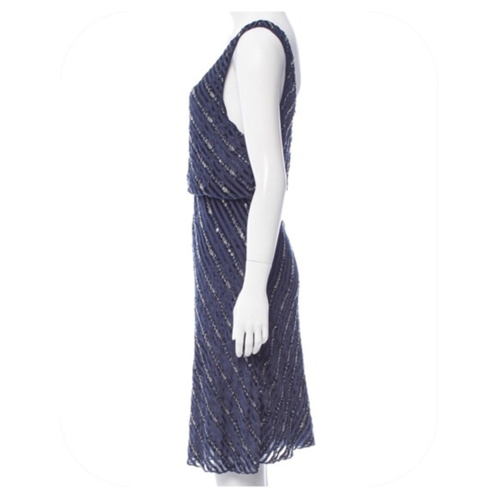 Navy Sequin & Velvet Alice + Olivia Cocktail Dress - Picture 8 of 8